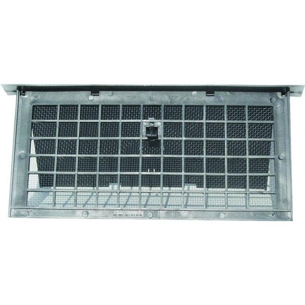 Bestvents Foundation Vent, 72 sqin Net Free Ventilating Area, Mesh Grill, Polypropylene, Black Oxide PMD-1BLACK